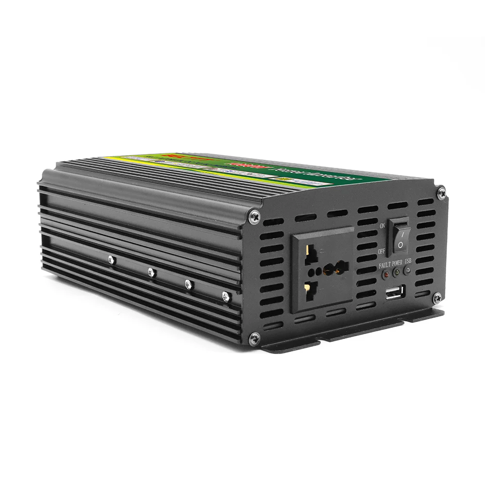  12vdc 24vdc до 220vac 1000w синусоидальный инвертор для домашнего