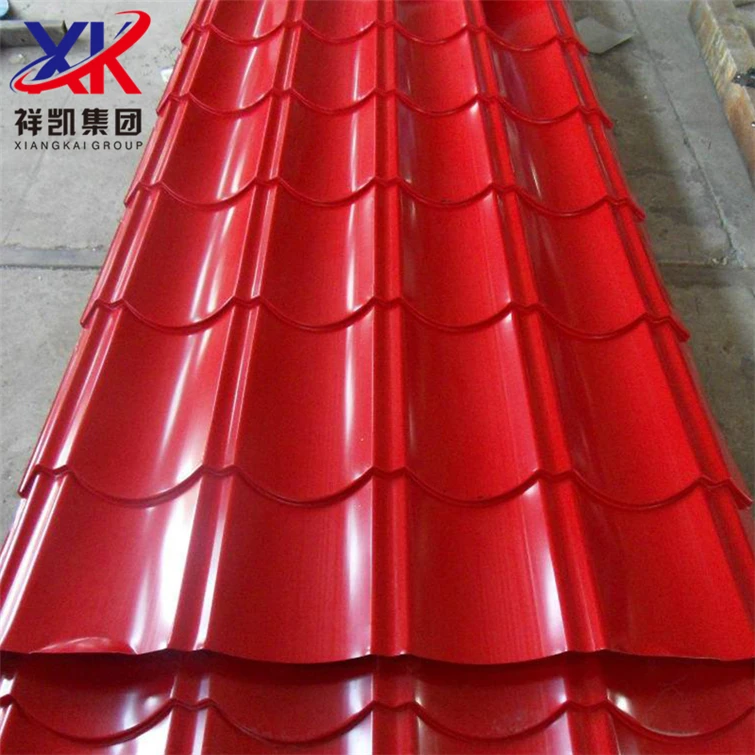 Good Price G350 870mm Width Zinc 13g Hot Dip Colored Corrugated Sheet For Building