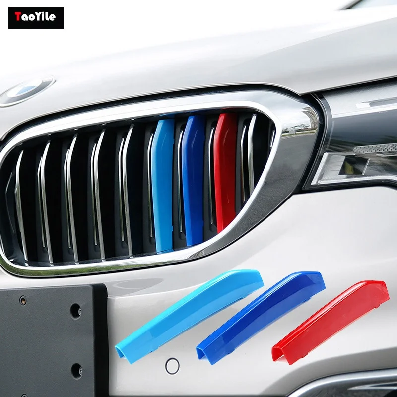 3D Motorsport Car Grill Front Grille Trim  Strips Cover