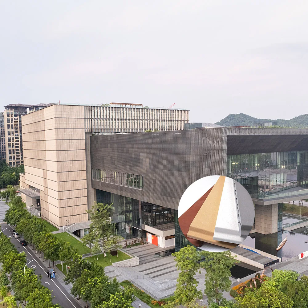 Customized curtain wall price terracotta facade panel building decoration