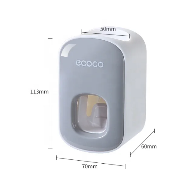 Automatic Toothpaste Dispenser Wall Mount Toothbrush Holder Household Bathroom Dust-proof Toothpaste Squeezers Tooth Set