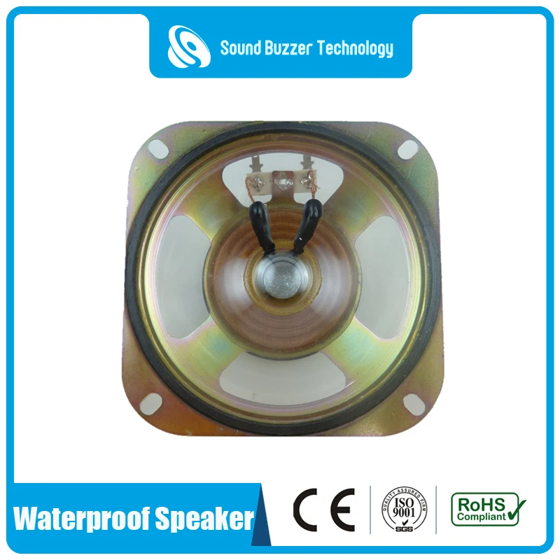 Full range sound speaker waterproof 8ohm 5w 102x102mm 4 inch loudspeaker
