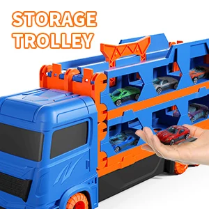 Toys for 3 4 5 6 Years Old Boys Transport Car Toys 61-Inch Race Track for Boys Kids, Car Toys Track Set for Kids Boys Girls