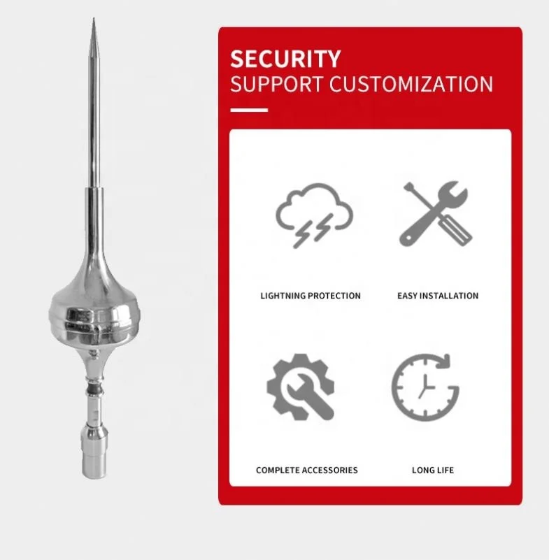 Lightning Protection System Satellite ESE lightning rod ESE lightning arrester rod