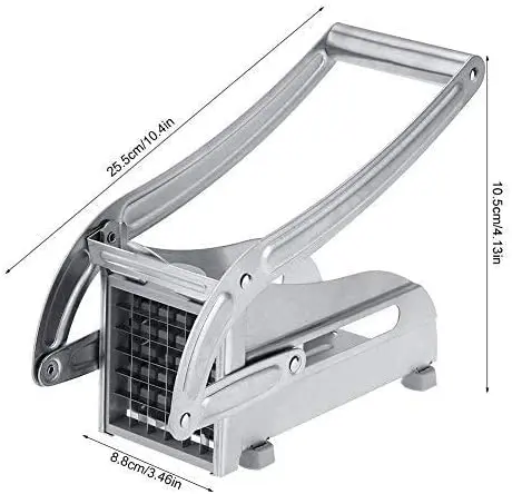 Manual French Fries Cutter  Stainless Steel Meat Chips Slicer Potato Cutter potato chipper