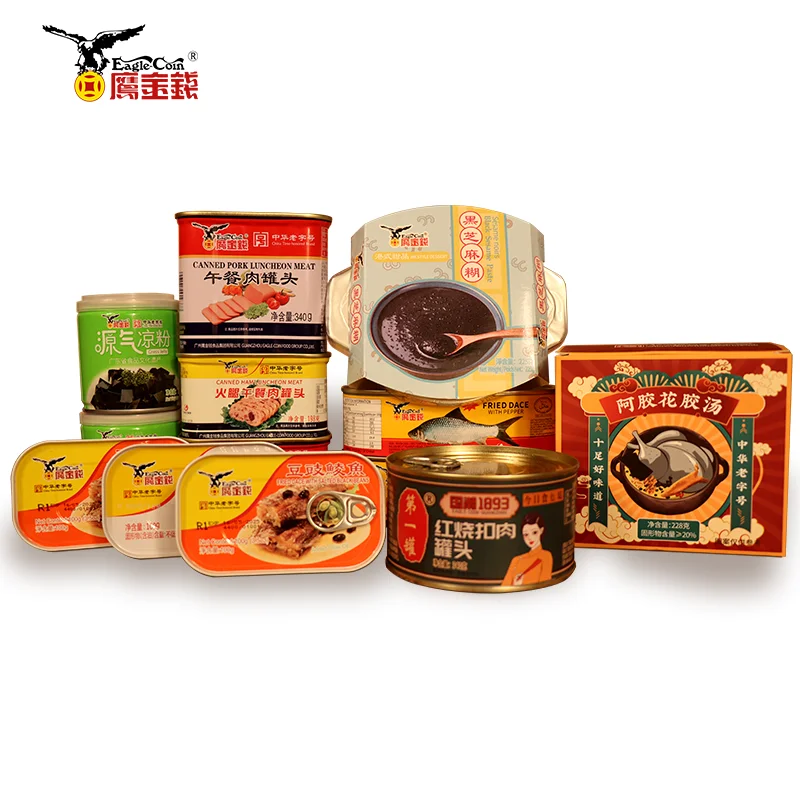 ready to eat Fried Dace tin can fish Chinese Fried Dace canned food Whole Fish Fried Dace canned fish food