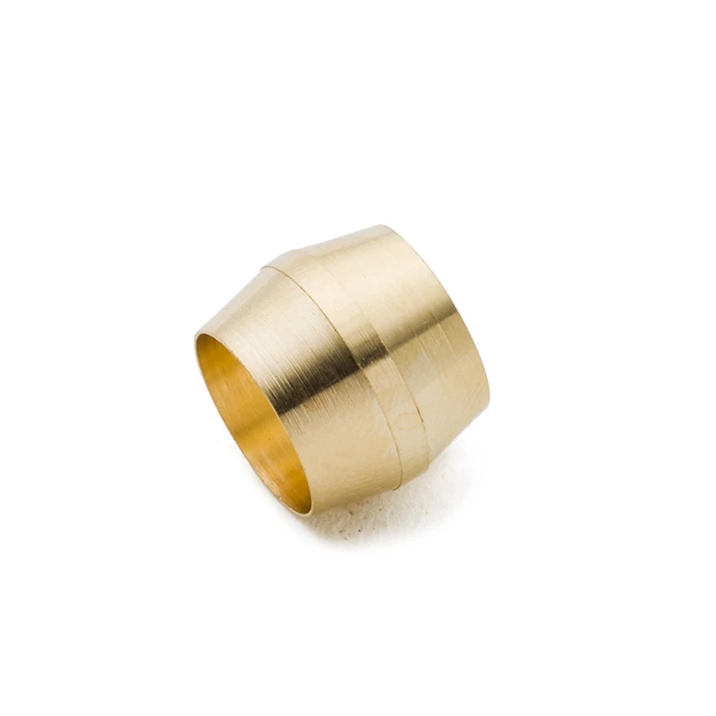 High Quality D.O.T Brass Compression Ferrule Hose Tube Pipe Fitting Sleeve for Metal Pipe