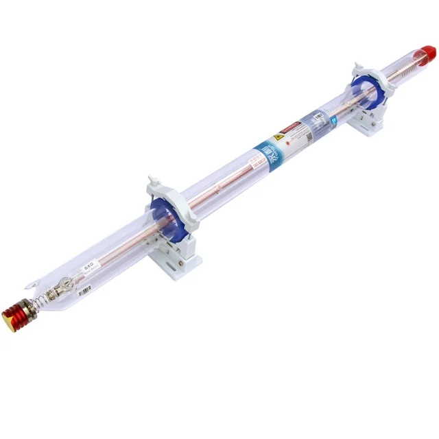 Yongli 80 watt co2 laser tube length 1250mm diameter 80mm working time 11000 hours 18 months warranty