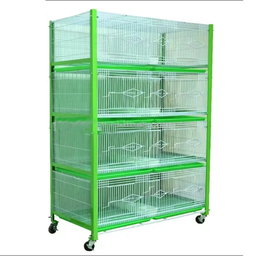 Manufacturer large heavy strong 4 layers metal wrought iron birds breeding cage pigeon parrots bird aviary outdoor