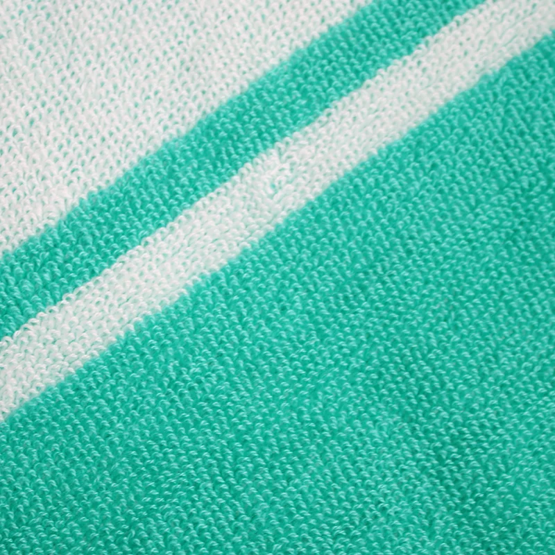 Traditional Factory Custom Woven 100% Organic Cotton Jacquard Stipes Adult Bath Beach Towel