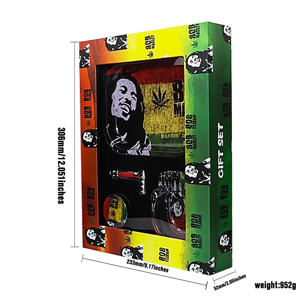 71 праздничный рекламный оптовый набор для курения с логотипом на заказ измельчителем трав курительная трубка подносы футляр легко брать