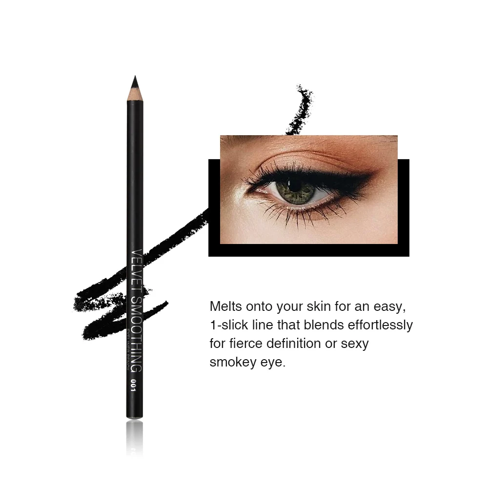 MENOW waterproof eyeliner pencil hot selling waterproof cosmetic pencil eyeliner oil free eyeliner pencil