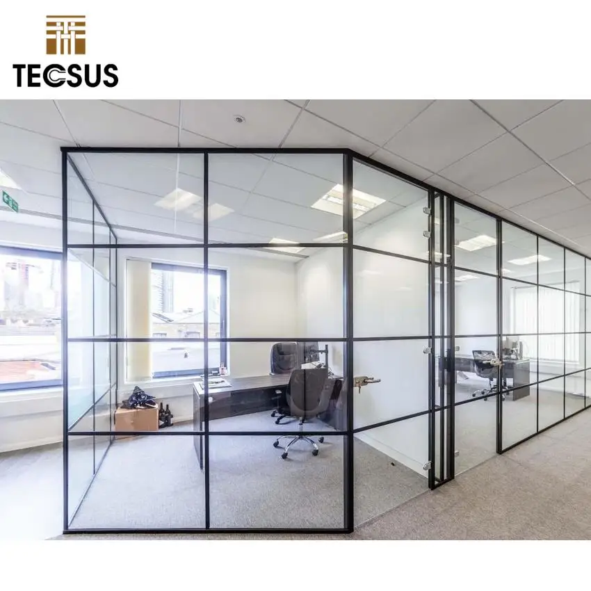 High Quality Portable Black Glazed Planter Partition System Room Divider Partition