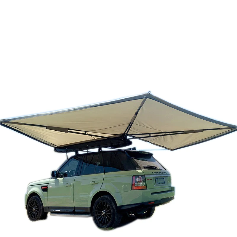 OEM Manufacturing 270-Degree--X Easy Setup Vehicle Side Awning, Car Rooftop Tent, SUV Side Awning Tents outdoor Camping  Tarp