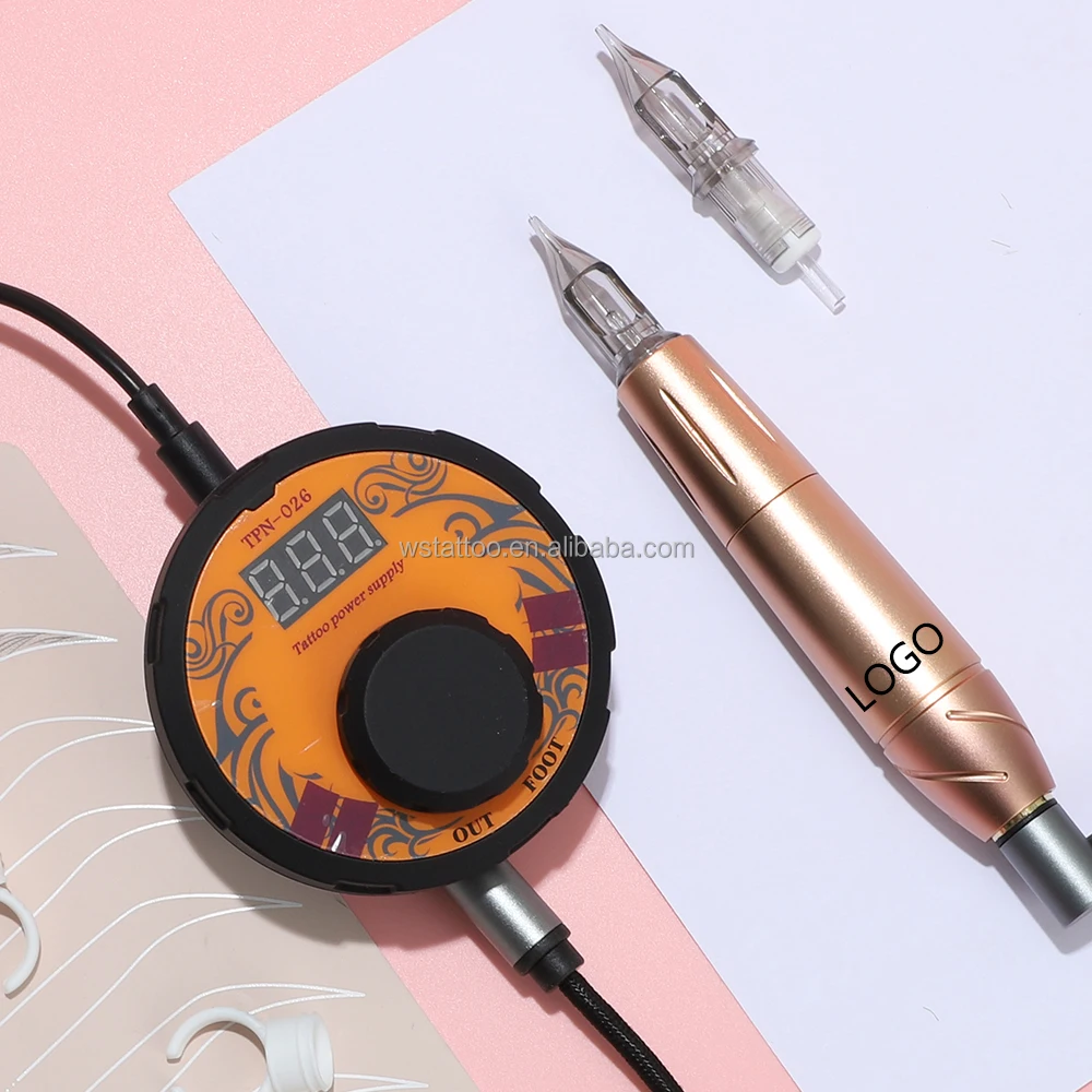 Wenshen Manufacture Cutting Edge Design YD Blink Gold Rose permanent makeuptattoo pen machine For PMU artist