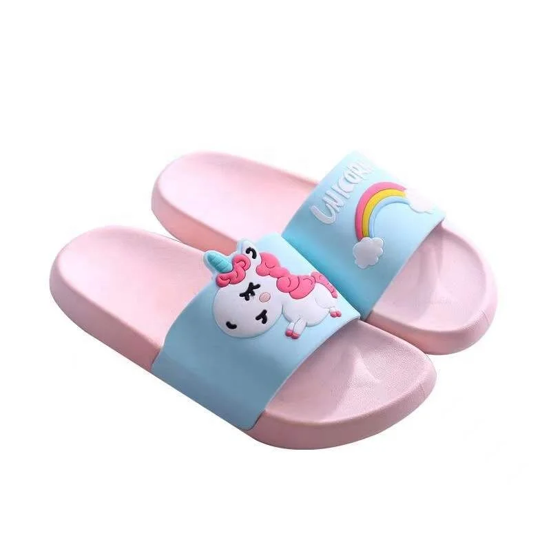 Summer Kids EVA Beach Cartoon Flip Flop Slippers Slides Shoes House Slippers Slides Indoor Baby for Girls