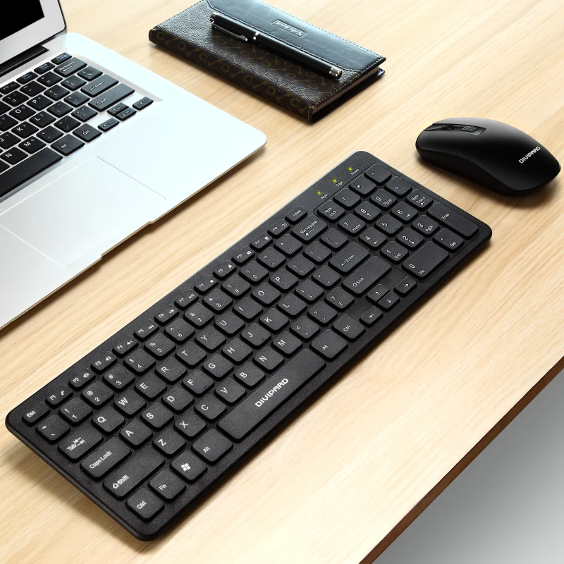 Набор клавиатуры и мыши 2,4G Беспроводная игровая клавиатура и мышь Combos 1600 точек/дюйм USB с нано-приемником мышь для компьютера, ноутбука