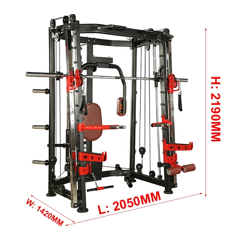 
life fitness home use fitness accessories multi functional trainer power squat rack smith machine with weight stack 