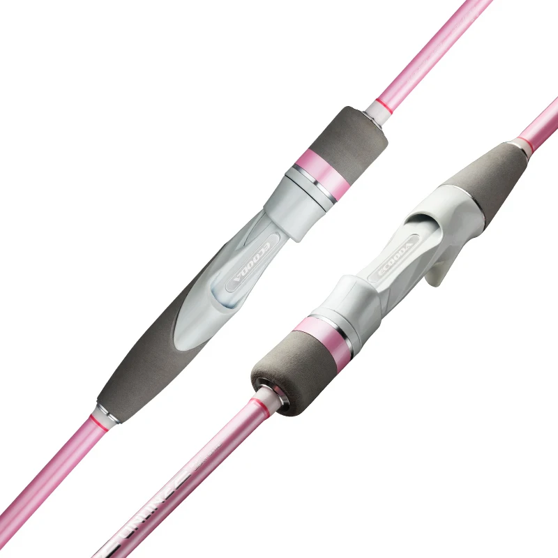 ECOODA EBTX  Light Game Rod Pink Color 1.68M/1.83M/1.98M Boat Fishing Rod