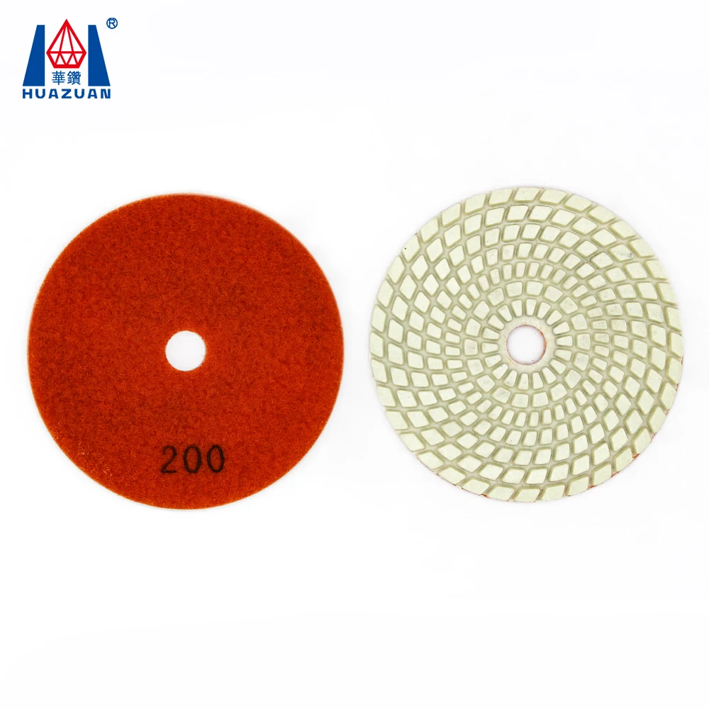 4 inch 7 steps wet diamond polishing pad for marble granite
