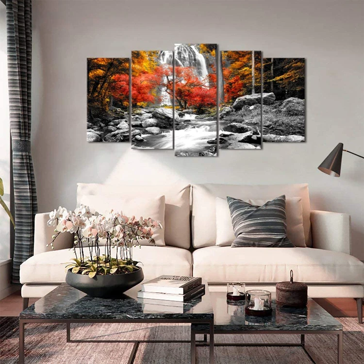 Canvas Wall Art Contemporary Vintage Print Melody Picture Modern Home Decor for Bedroom Fashion Artwork Framed Ready to Hang