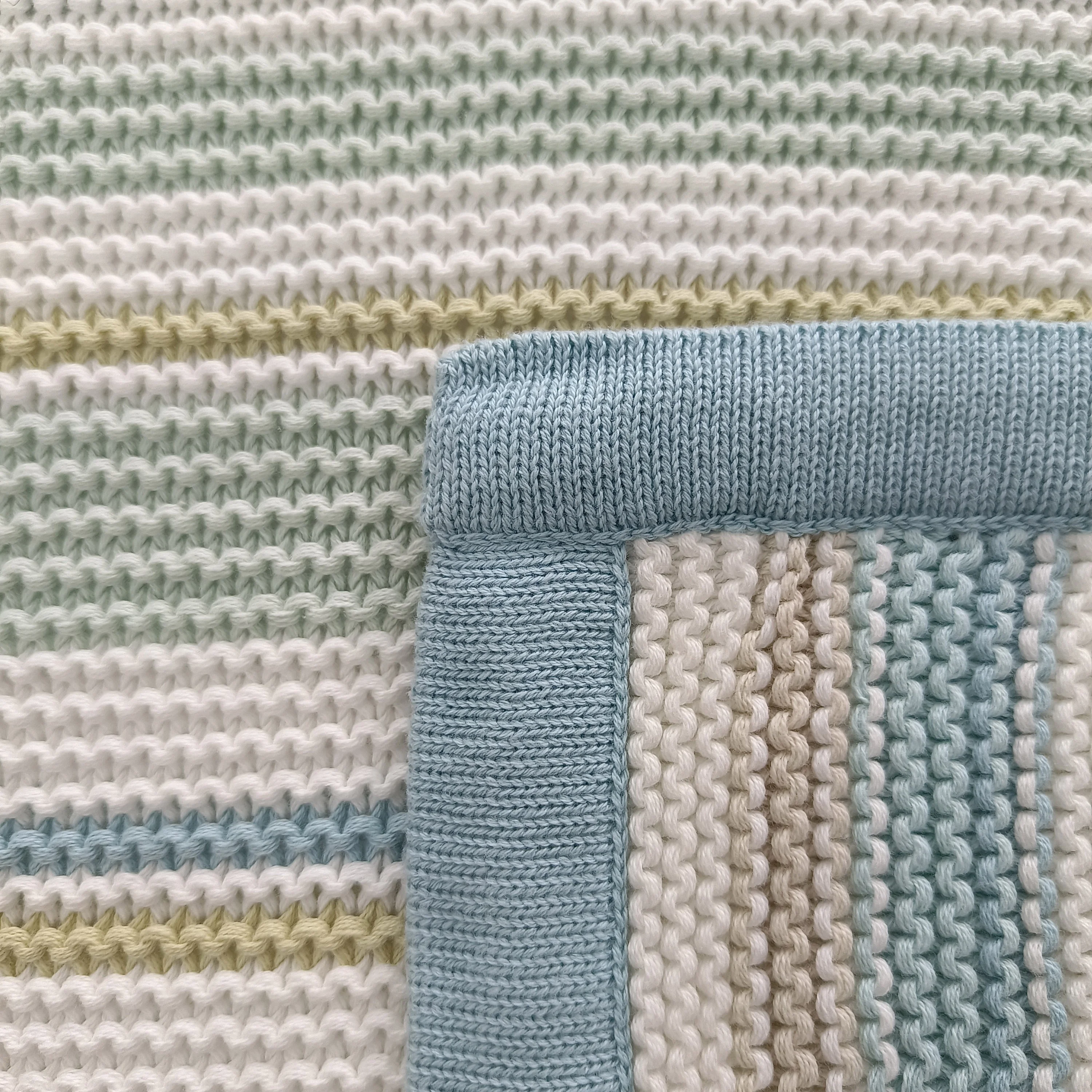 Knitted Cotton Blanket Throw Blanket Baby Fleece 100 Cotton Blanket Wool All-season for Baby 30 X 40 Inch 140 X 200 NBVEGO-034