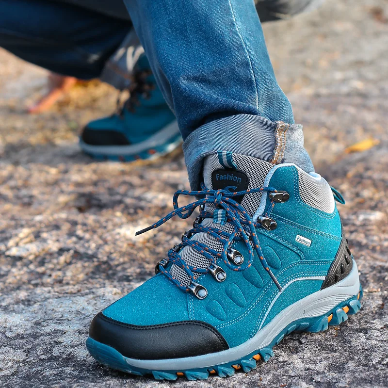 China manufacturer no brand fashion top Faux Suede men hiking boots