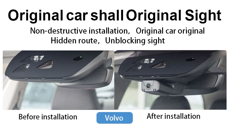 Tachograph Driving Recorder DVR Dash Cam Car Black Box for Volvo XC40 XC60 S60 S80 S90  V40 V60 V90