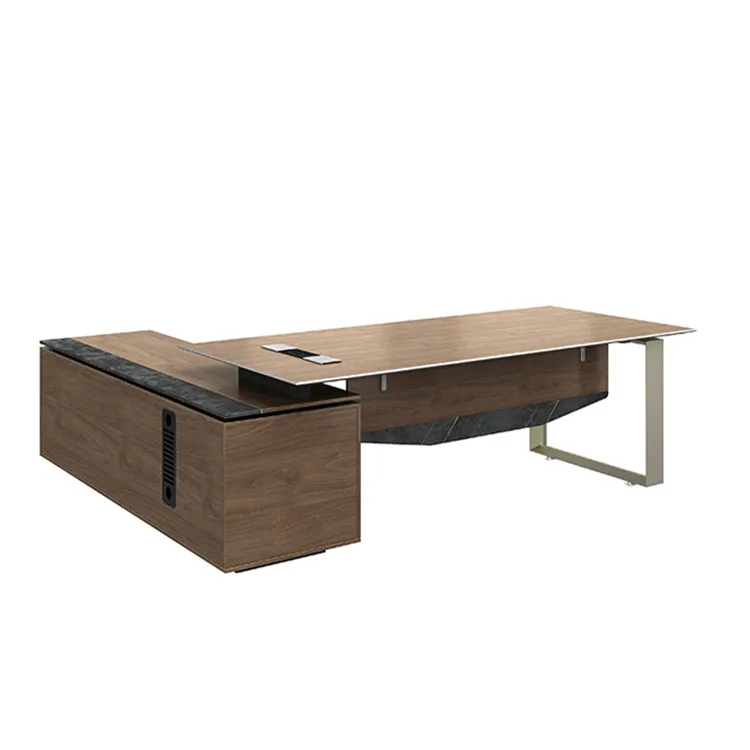 
Hot Sale Office Furniture Executive Office Desk L Shape Desk Modern Computer Table L Shaped Table Ceo Boss Office Table 