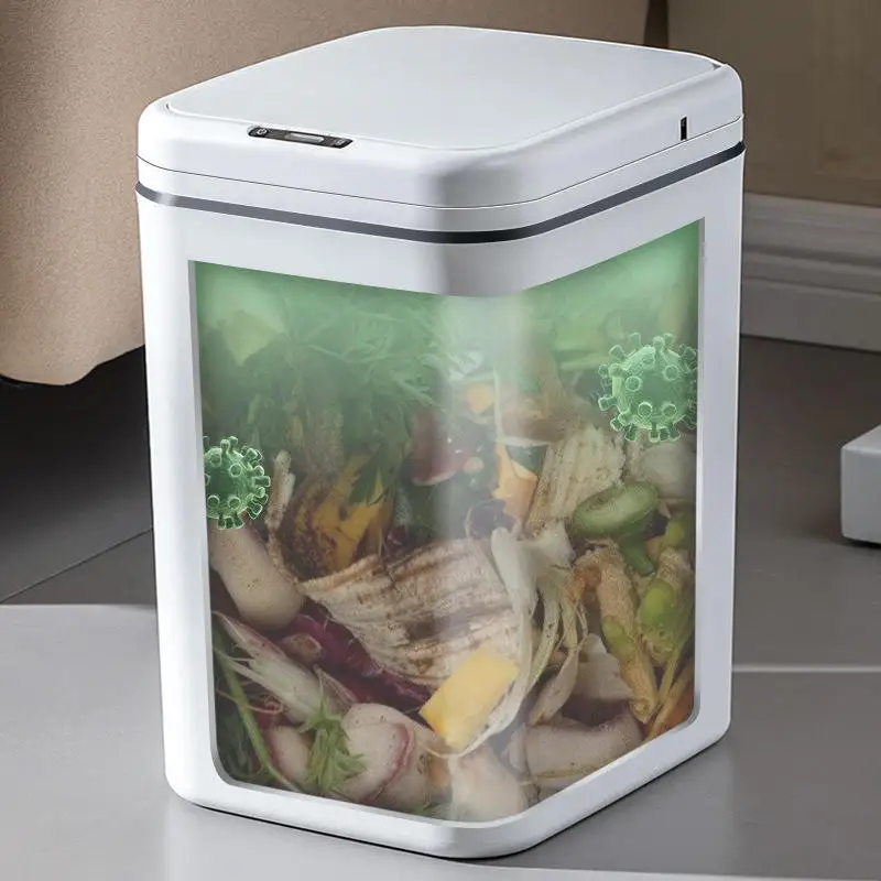 Smart trash can household kitchen bedroom living room bathroom dry and wet classification trash can