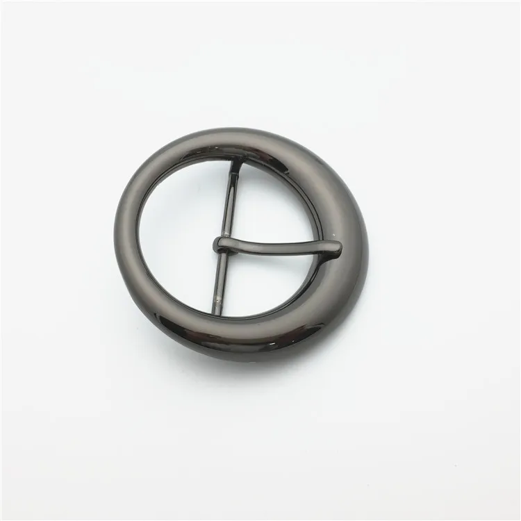 2023 New designs manufacturing  cheap 2 inch round belt buckles center bar belt buckles women