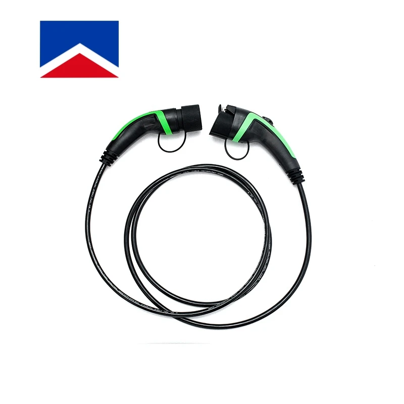  16A Female Type1 to Type 2 Male Mode3 Cable EV Charging Mennekes 1 standard mobile ev charger with