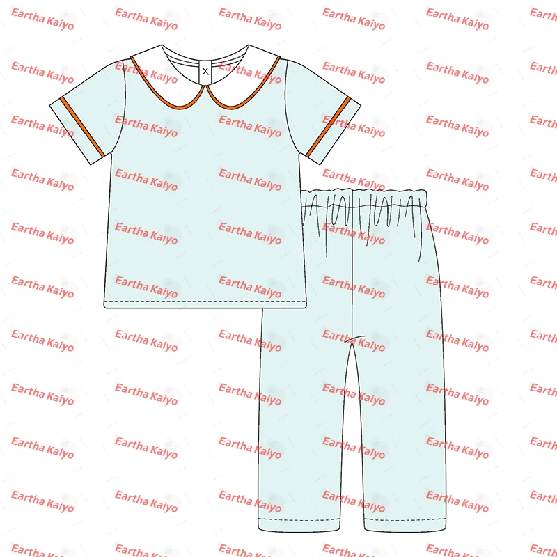 2024 baby clothing sets sibling matching Pumpkin romper two pieces outfit kids clothes wholesale halloween