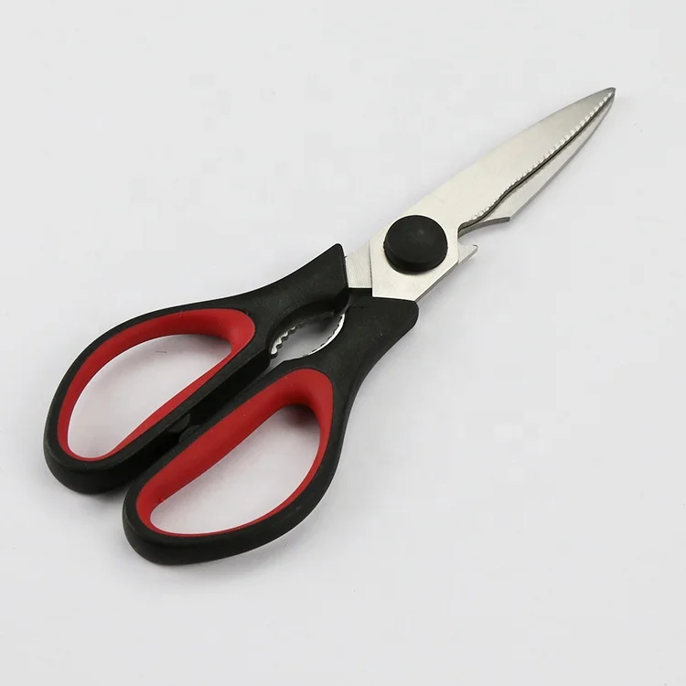 Sharp Durable Stainless Steel Kitchen Utility Balde PP+TPR Handle Scissor for Kitchen cutting