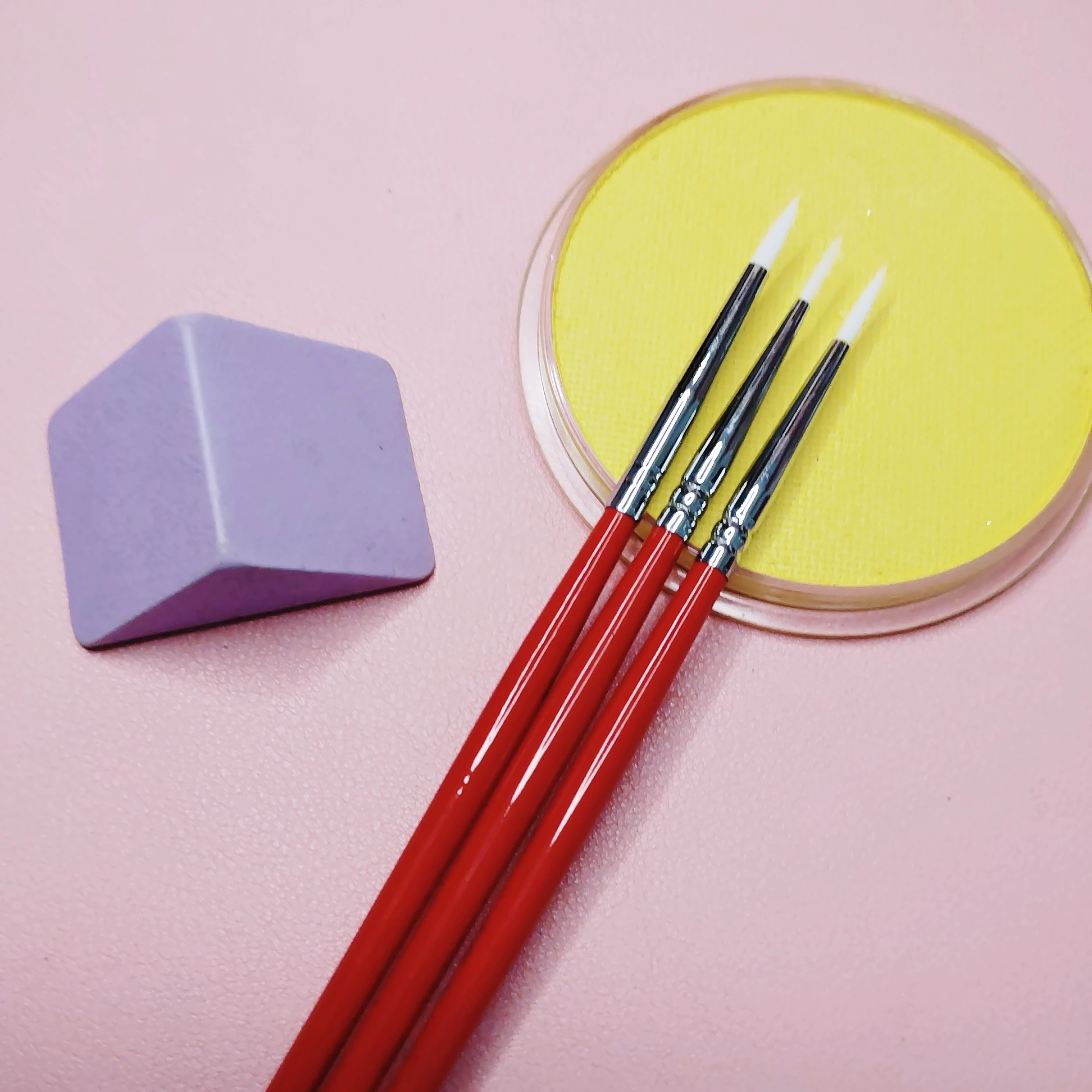 15 pcs Nylon Hair  Paint Brush Set Acrylic Oil Painting Artist Paint Brush Set