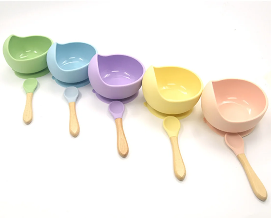 
2020 Top Seller Non-Slip Durable Silicone Snack Tableware For Kids 