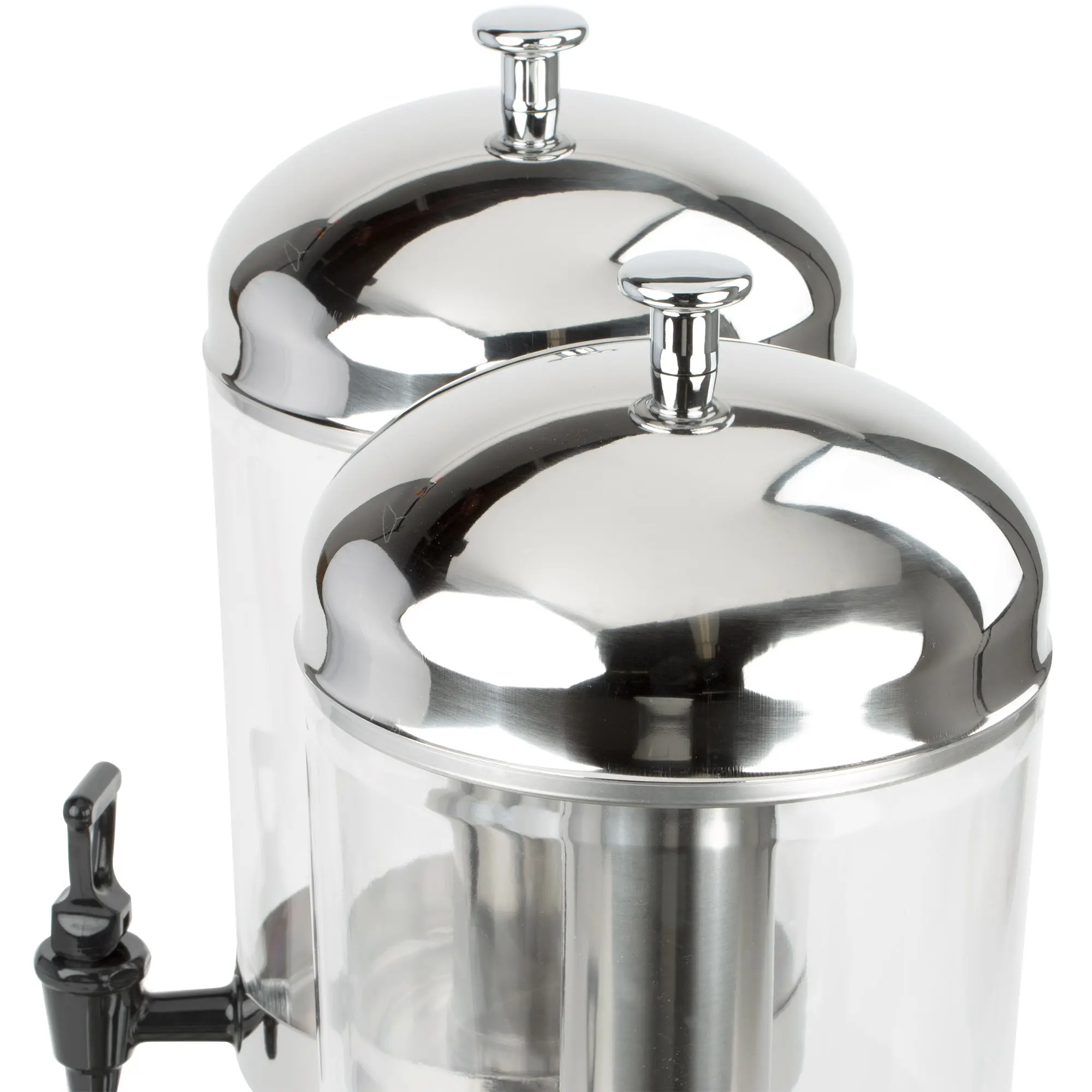Commercial Stainless Steel Buffet Ware Barrel Beer Cold Drink Juice Dispenser 8L Fruit Juice Beverage Dispensers For Party