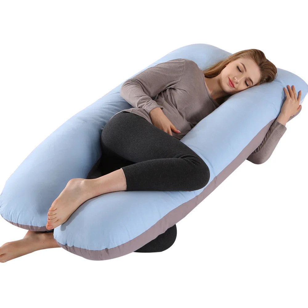 Pregnant Women Sleeping Support Back Hips Legs Belly Pregnancy Pillow Velvet