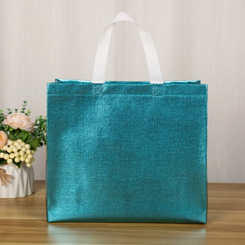 Non-woven gift bags cloth grocery packaging style reusable shopping custom tote bags