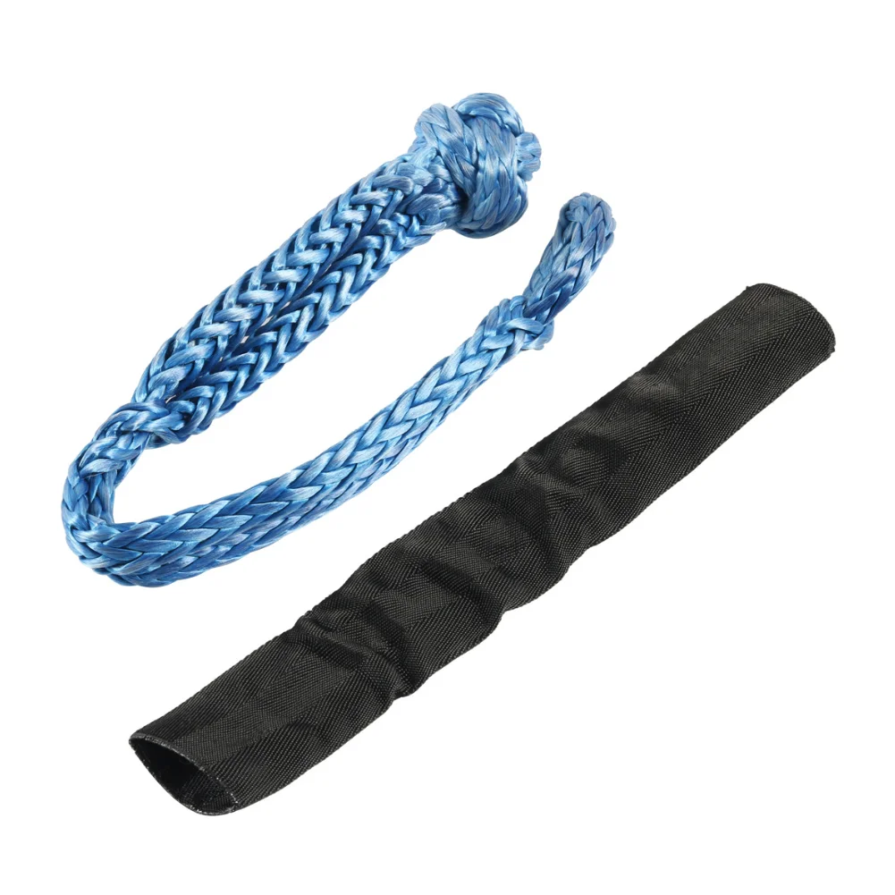 28 Tons 62500 pounds Amazon Hot Selling OEM Customized Logo Recovery Tow Strap Rope UHMWPE Soft Shackle