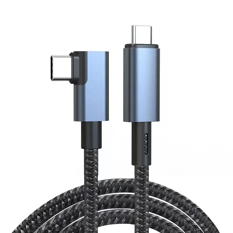 Certified Right Angle 40Gbps 2M Extension 30Cm Usb4 Laptop Angled Usb 4 40Gbps 2.6Ft Certified Thunder-bolt 4 Pro Cables