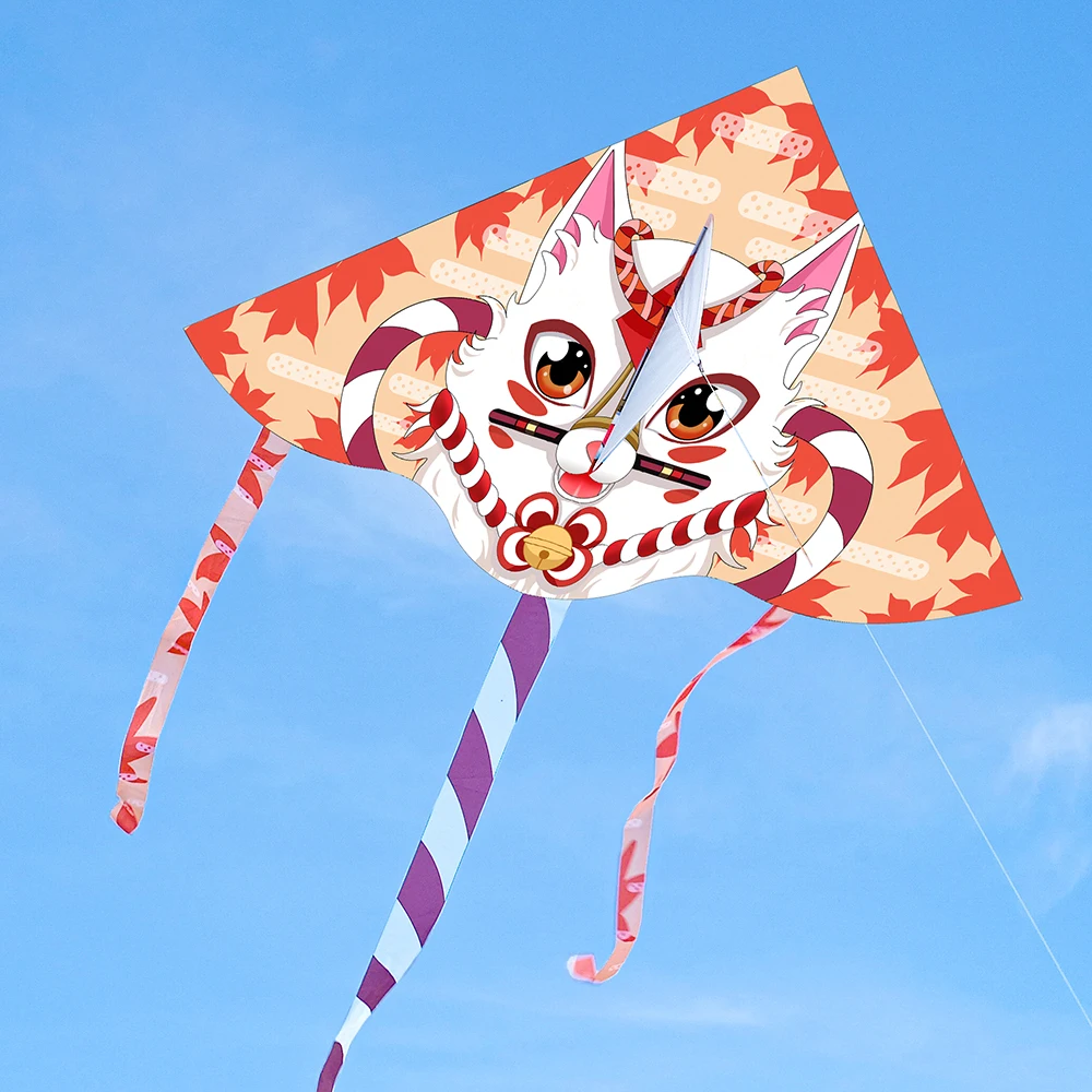 Fox Kite New Design Model Polyester Kite Fiberglass Frame Flexible and Durable Easy to Fly China OEM Customized Pantone Color