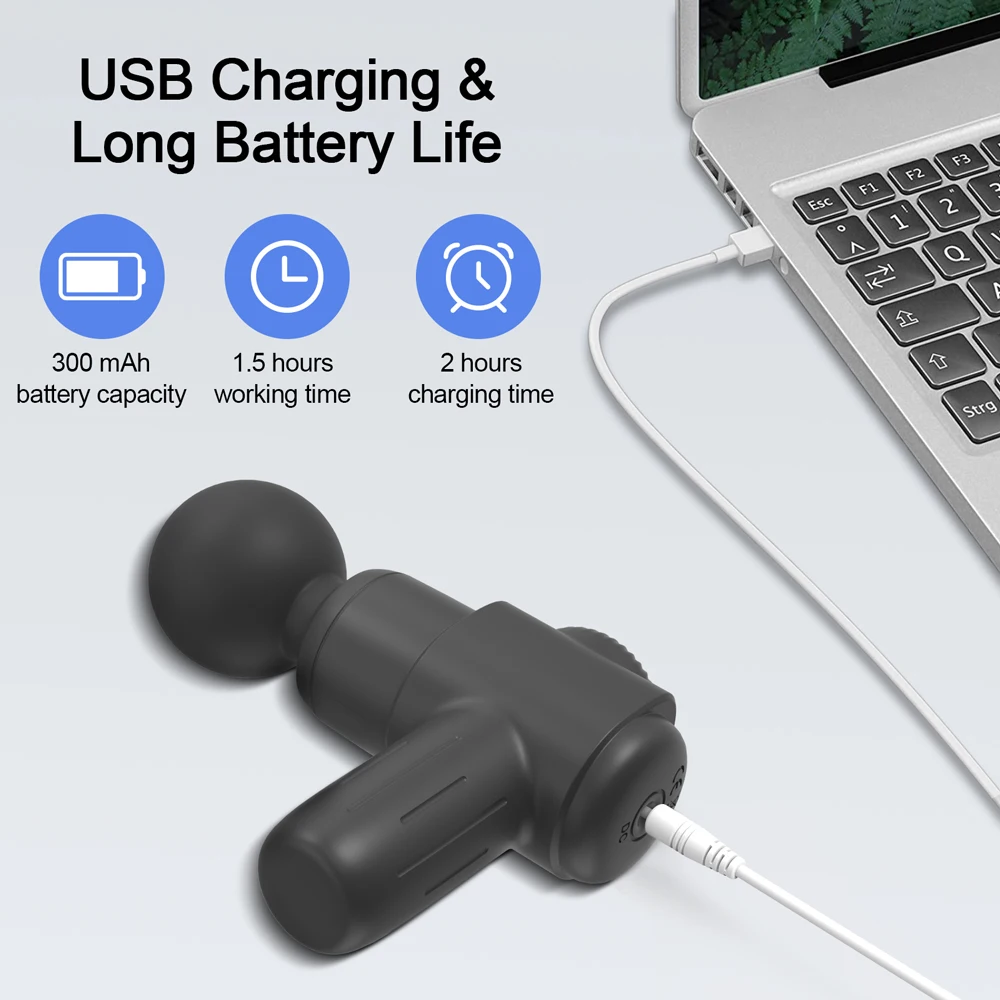 ALWUP Mini Massage Gun Vibration Muscle Massager Vagina Massagepistol Waterpoof Pistolet Masseur Dropshipping Body Masajead