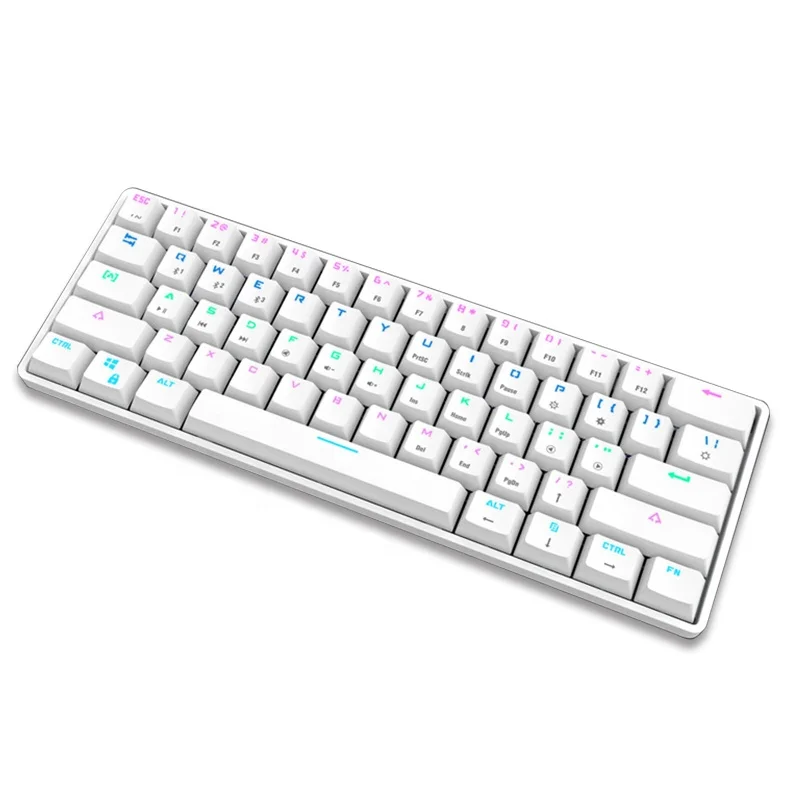 Professional Computer Keyboard 61 Key Led Usb Wired Mechanical Keyboard