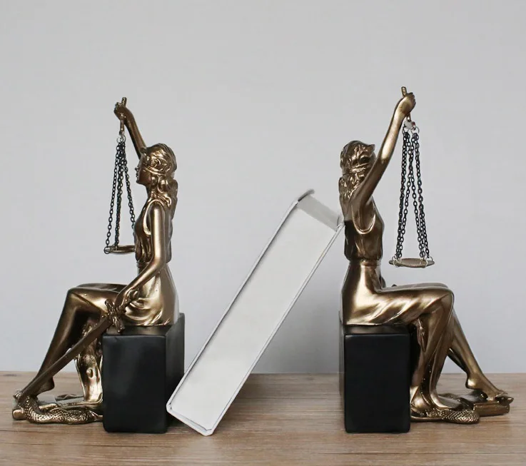 European creative goddess statue resin crafts bookend for home decoration