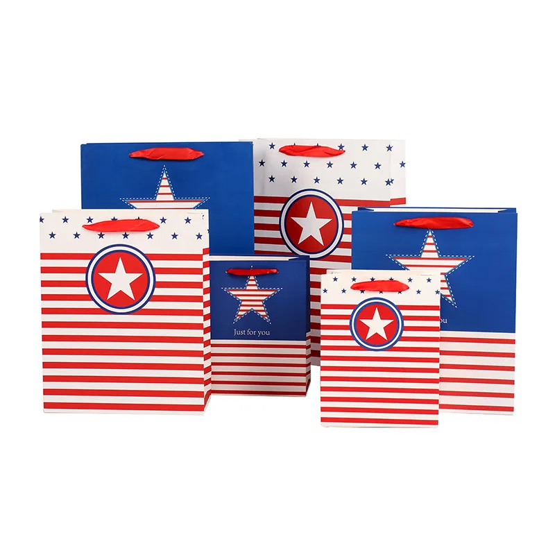 
Factory direct sale white card portable paper bag, spot clothing cosmetics gift bag can be customized 