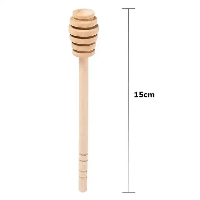 Eco-Friendly Long Handle Mixing Stick Milk Tea Muddler Stirrer Dessert Tools Mini Wooden Honey Spoon