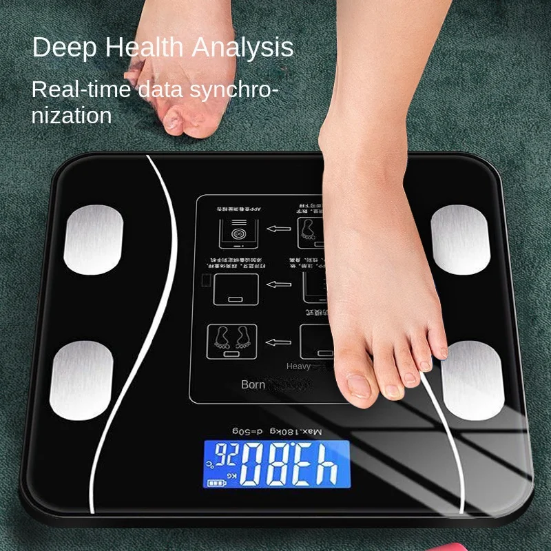 Smart Wireless APP Body Scales Fat Measure Bathroom Body Weighing Scales Hotel Home Use Electronic Scales