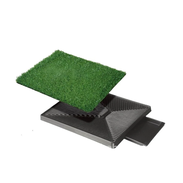 Hot Sale Indoor Pet Toilet Dog Grass Restroom 3 Piece Training Potty For Dog Cat With Tray Drawer