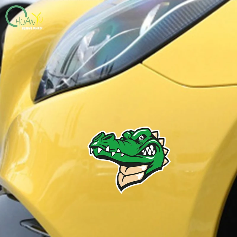 Luxury PVC Decal Crocodile Car Sticker Waterproof Body Sticker Bumper Rear Window Laptop Refrigerator Toilet Warning Plastic
